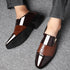 Elegant Slip-On Formal Dress Shoes for Men - Plus Size Pointed Toe Wedding and Business Casual Footwear